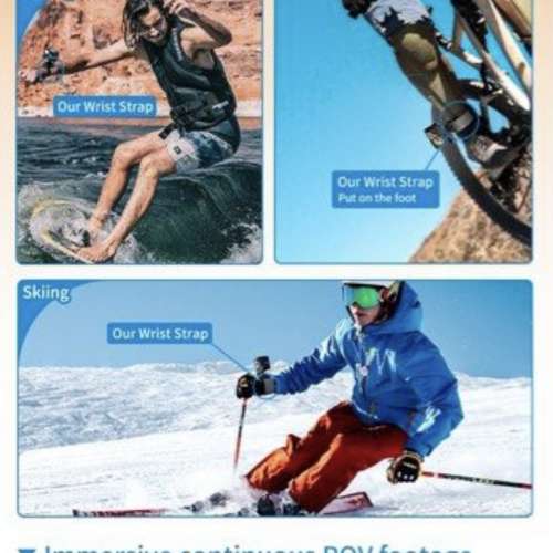 360°旋轉手腕帶（二代手腕帶) TELESIN 360 Degree Steerable Wrist Strap GoPro I...
