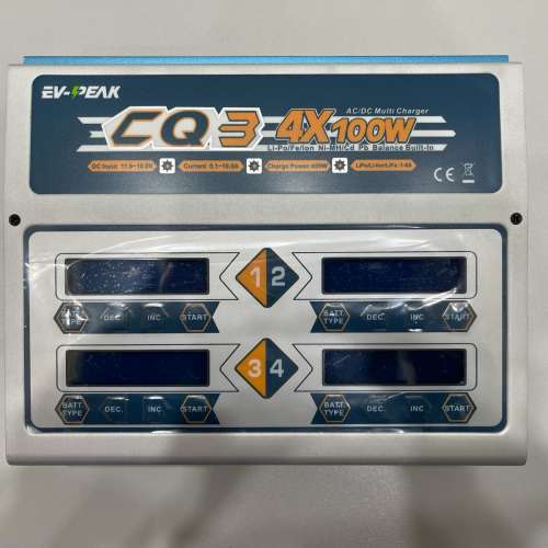 EV-PEAK CQ3 4X100W AC/DC MULTI CHARGER (香港行貨)99%新淨