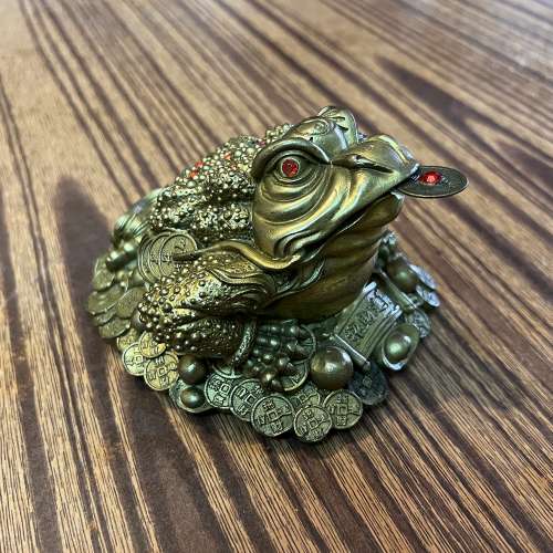 銅招財三腳蟾蜍 咬錢蟾蜍