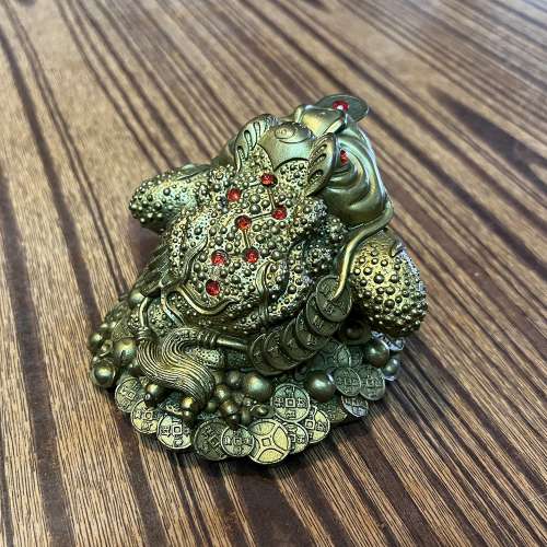 銅招財三腳蟾蜍 咬錢蟾蜍