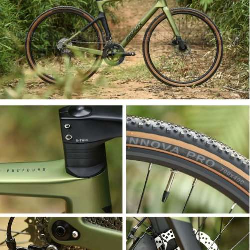 IREFOX GRAVEL R7000 22速 線拉油剎 碳纖維公路車 送水架前後蛙燈
