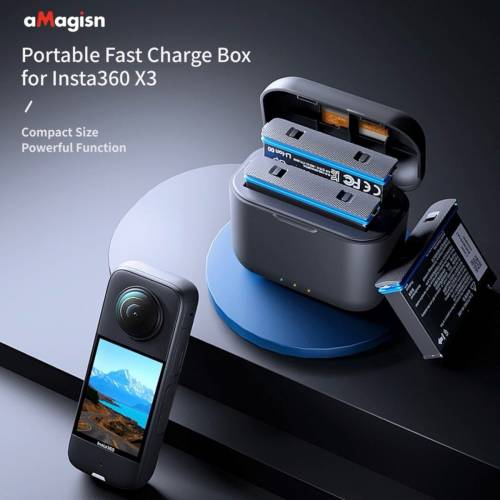 Insta360 X3 Battery Charger 全新電池充電盒 aMagisn （不包括電池）