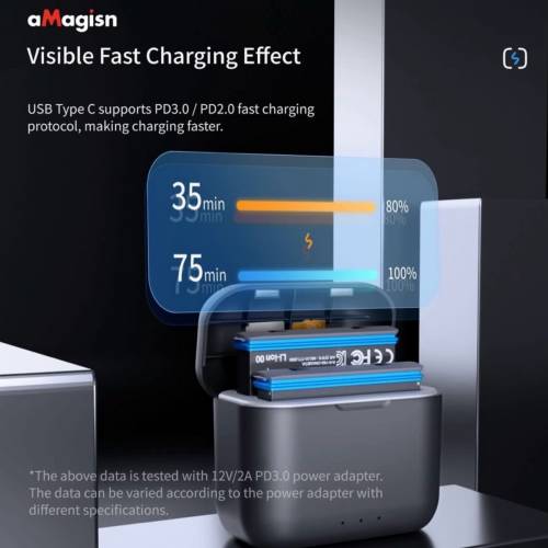 Insta360 X3 Battery Charger 全新電池充電盒 aMagisn （不包括電池）