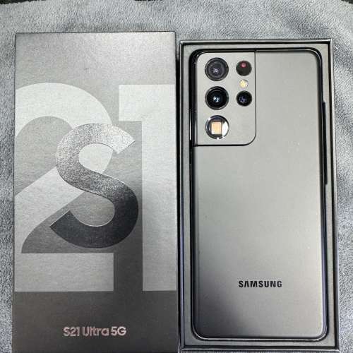 99%New Samsung S21 Ultra 5G 12+256GB 黑色 香港行貨 全套有盒有配件 自用超值