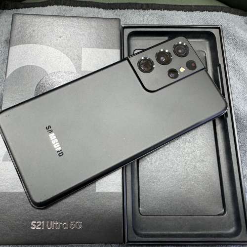 99%New Samsung S21 Ultra 5G 12+256GB 黑色 香港行貨 全套有盒有配件 自用超值