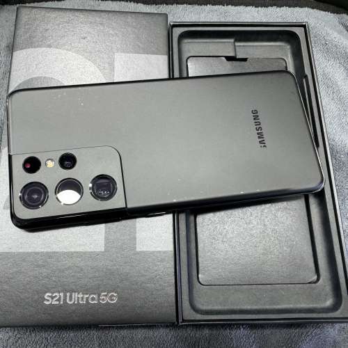 99%New Samsung S21 Ultra 5G 12+256GB 黑色 香港行貨 全套有盒有配件 自用超值
