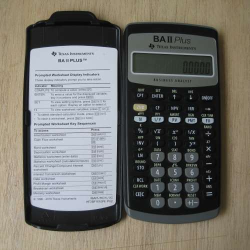 Texas Instrument BA II Plus financial calculator