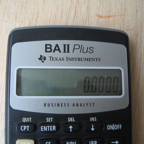 Texas Instrument BA II Plus financial calculator