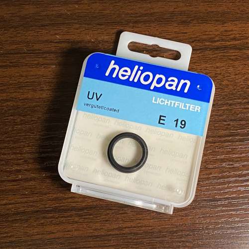 【全新】heliopan UV Slim 19mm filter (德國製造)