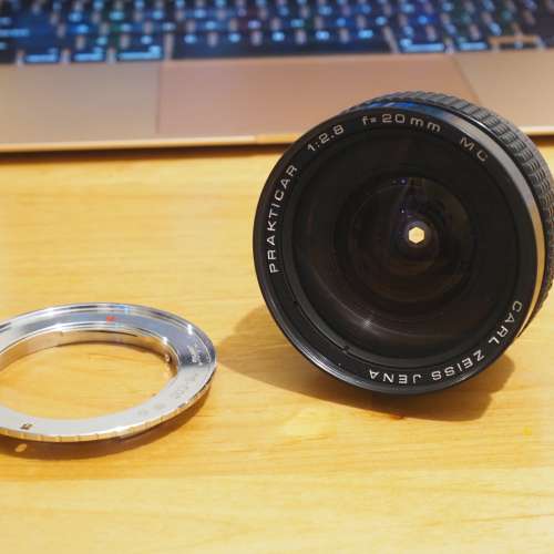 Carl Zeiss Jena 20mm f2.8 pb mount with canon adapter