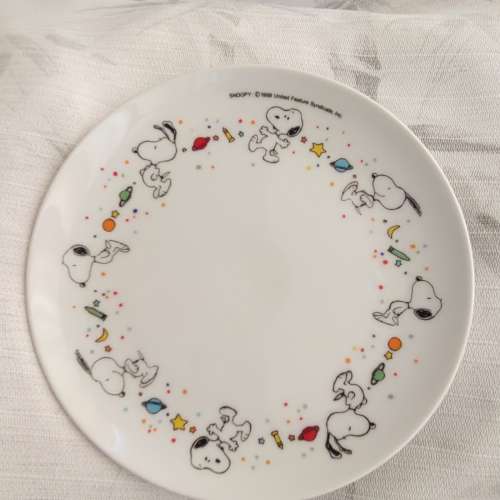 Sanwa Bank + Snoopy Plate (19.5cm)