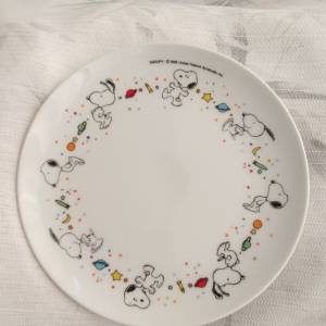 Sanwa Bank + Snoopy Plate (19.5cm)