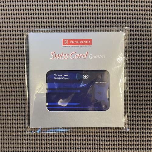 放全新 Victorinox Swiss Card Quattro 萬用旅行工具套裝