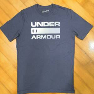 Under Armour 60/40 Cotton-Polyester, Charged Cotton Tee T-shirt, Size S, Blue