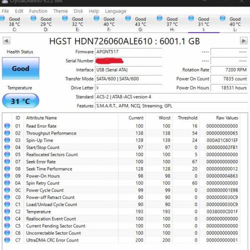 HGST Ultrastar 6TB HDD硬碟