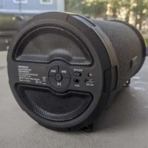 全新美國VIVITAR 藍牙炮筒型揚聲器, 強勁低音