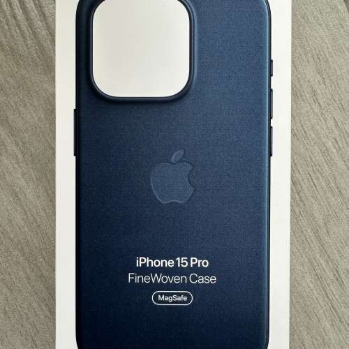 Apple iPhone 15 Pro FineWoven Case Pacific Blue 太平洋藍色 精細織料 護殼