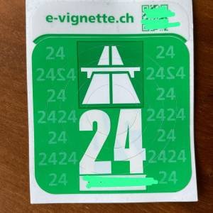 Swiss highway pass 瑞士公路通行證 The Swiss Motorway vignette