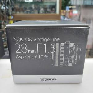 VOIGTLANDER NOKTON 28MM F1.5 ASPHERICAL TYPE ll BLACK 全新水貨 LEICA M MOUNT