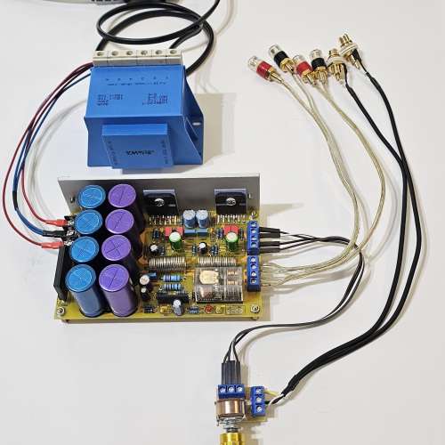LM3886 擴音機套件(連火牛、Volume、嗽叭柱，RCA頭、電源座及相關接線)