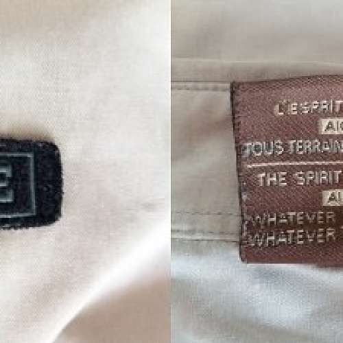 95% 新Aigle卡其色中性兩袋外套