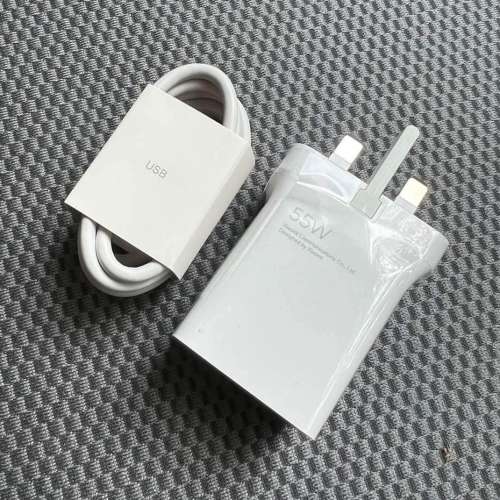 55w GaN Ultra Fast Xiaomi Charger + 6A USB-C cable 100cm.小米55瓦氮化鎵極速充...
