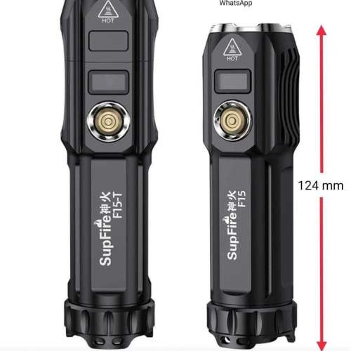 全新神火F15戰術強光電筒2000流明。5200mAh.可當充電寶使用。New Flashlight 🔦 Torch