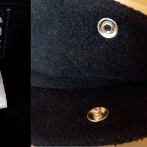 Made In Canada 98%新Roots 黑色絨帽一頂