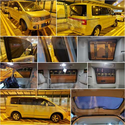 Mitsubishi Delica Pajero 全車磁石濾光窗網太陽擋