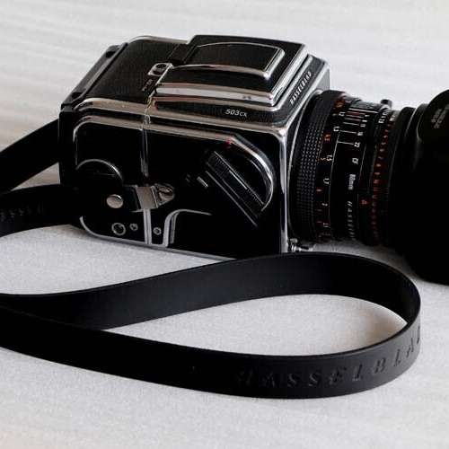 Genuine Leather Shoulder Strap For Hasselblad 500CM Camera - 25mm BLACK 相機頸帶