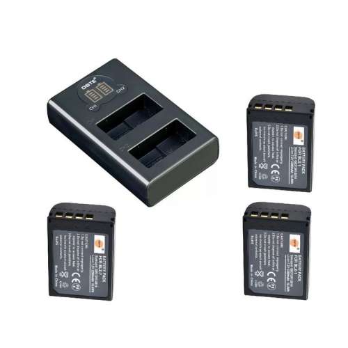 DSTE Olympus  BLX-1 BLX1 High Capacity Li-ion Battery With Charger 代用鋰電池