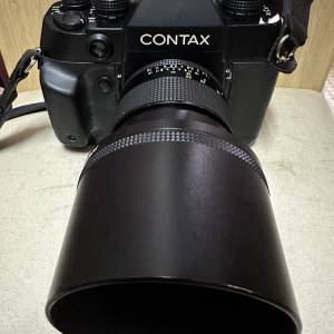 Contax AX + C/Y Planar 85 1.4 + Contax Metal Hood 5