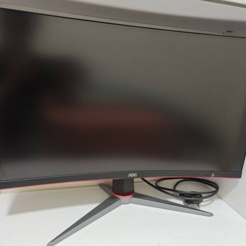放AOC CQ27G2曲面顯示器2K 144Hz