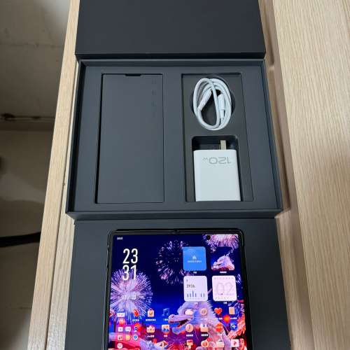 99.99%超新 - 100%正常 全套 Vivo X Fold 2 12 + 256 雙5G 全網通 弦影黑 - 國行保...