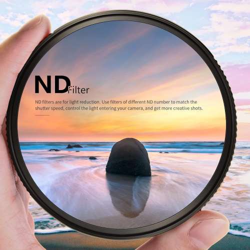 Neewer ND1000 Lens Filter 10-Stop Fixed Neutral Density Filter (37mm-82mm)