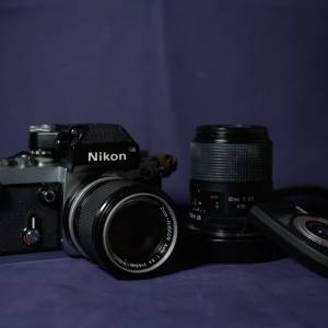Nikon F2 & 43-86 f/3.5 & tamron 90mm 2.5 & lightmeter