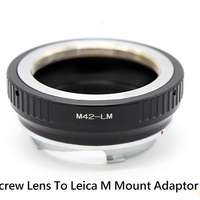 M42 Screw Mount SLR Lens To Leica M Mount Adaptor (金屬接環)