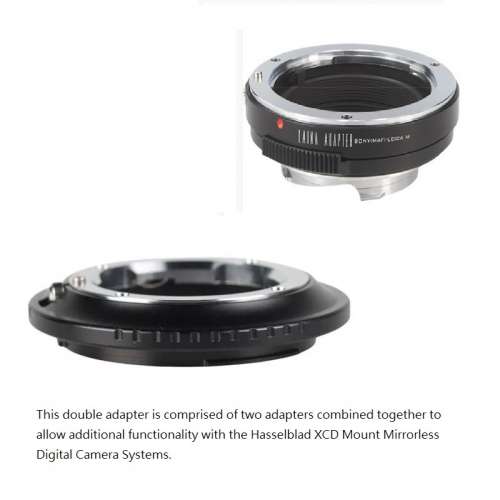 Sony Alpha A-Mount (and Minolta AF) DSLR Lens To Hasselblad XCD Mount Adaptor