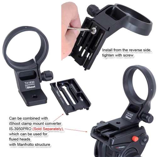 iShoot Tripod Mount Ring For Tamron 18-300mm F3.5-6.3 Di III VC HLD (IS-TA1830)