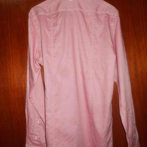 全新 POLO款恤衫，暗粉紅色有領長袖恤衫，RENUAR SHIRT Pink Size: M中碼!
