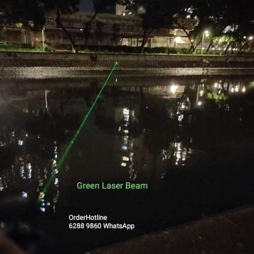 全新 高能見度 鐳射 觀星筆（綠激光）配16340鋰電池+USB充電器，尾部開關，短身(11...