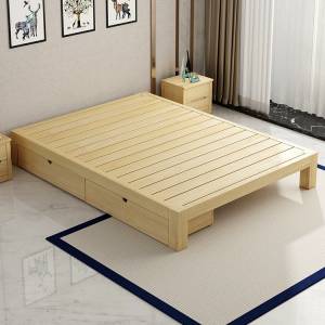 實木雙人床架多尺寸選擇 Bed frames