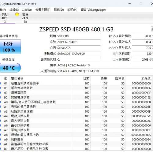 ZSPEED SSD 480GB  480.1GB
