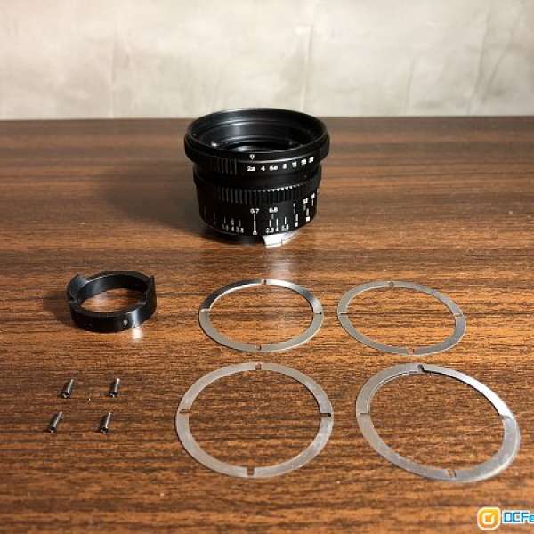 台灣Hawk Factory - CONTAX BIOGON G21鏡頭 轉 LEICA M 對焦筒 DIY Kit（第6代）