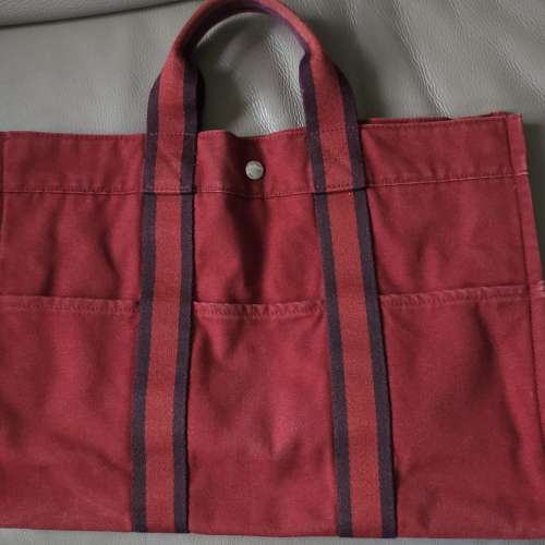 Hermes HERLINE Canvas 帆布袋 愛馬仕 公事包 電腦袋