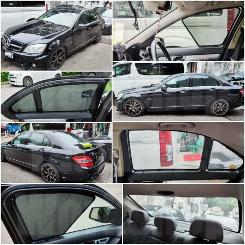 平治 Cclass 全車磁石濾光窗網太陽擋 W204CCLASSC200C250C280C63AMG