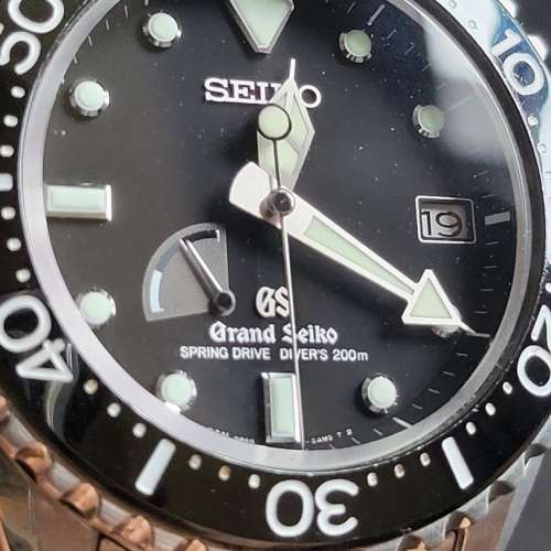 Grand Seiko SBGA029 Spring Drive Diver double logo