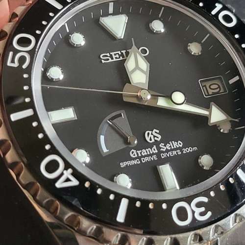 Grand Seiko SBGA029 Spring Drive Diver double logo