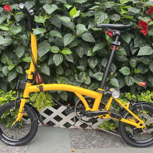 2023 MINT BOB3 14吋 3速鉻鉬鋼車架 小布式折叠車 送前後蛙燈叮叮