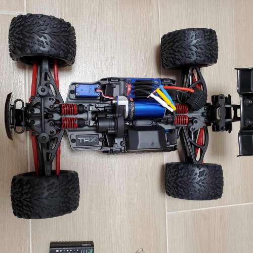Traxx 1/16 E-Revo VXL RTR 四驅大轆車 紫色 w/ TQ 2.4Ghz iD Battery TSM Charger...